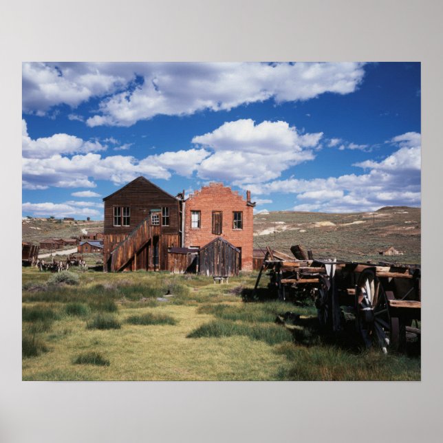 California, Bodie State Historic Park, An old Poster (Front)