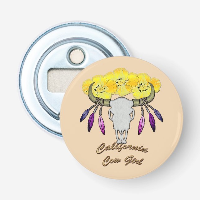 California Boho Cowgirl Bottle Opener (Front)