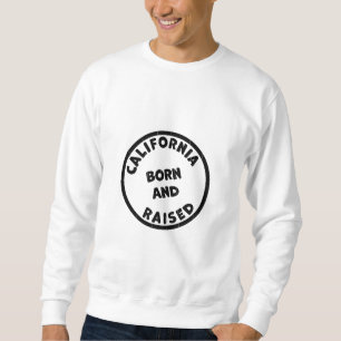 California Born and Raised Illustration Sweatshirt