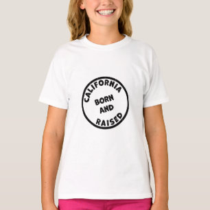 California Born and Raised Illustration T-Shirt
