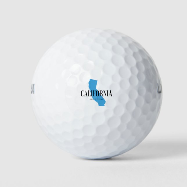 California Born & Raised Golf Balls (Front)