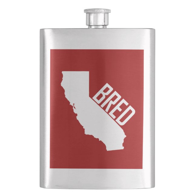 California Bred Hip Flask (Front)