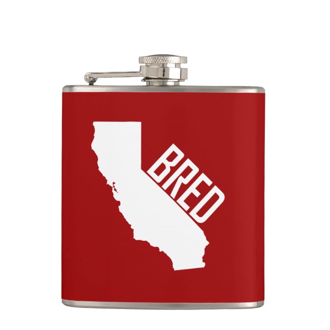 California Bred Hip Flask (Front)