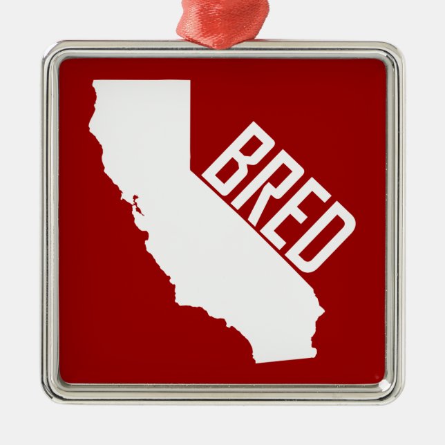 California Bred Metal Tree Decoration (Front)