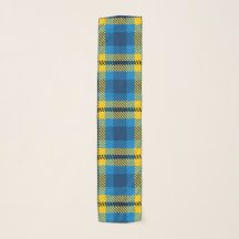 California Bright Blue and Yellow Plaid