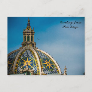California Building Dome Balboa Park San Diego Postcard