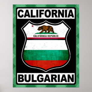 California Bulgarian American Poster Print