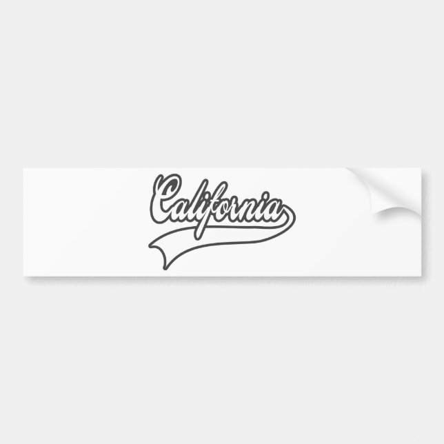 California Bumper Sticker (Front)