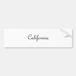 California Bumper Sticker