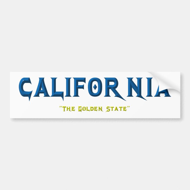 CALIFORNIA BUMPER STICKER (Front)