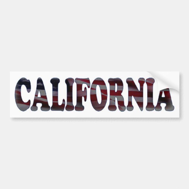 California Bumper Sticker (Front)