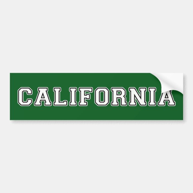 California Bumper Sticker (Front)