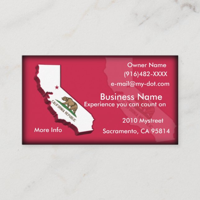 California Business Card (Front)