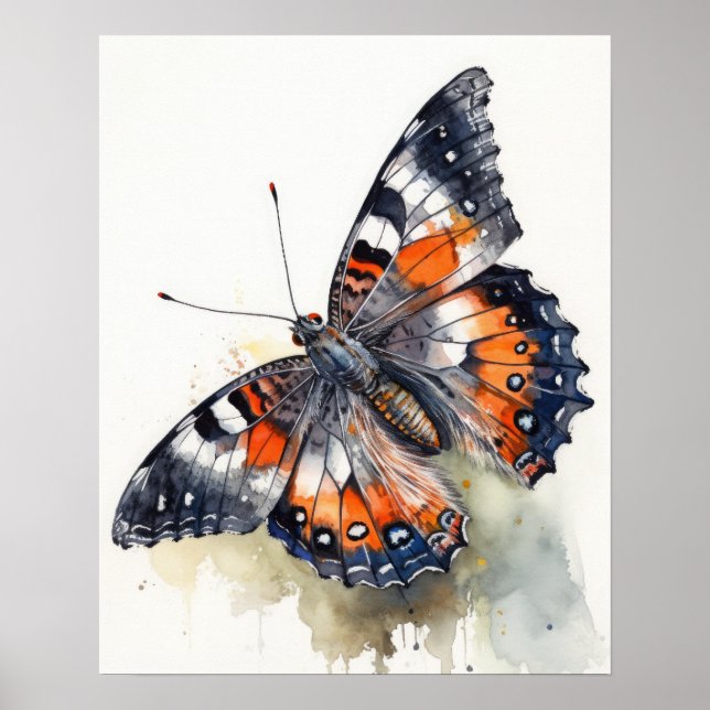 California Butterfly Art Print Poster (Front)