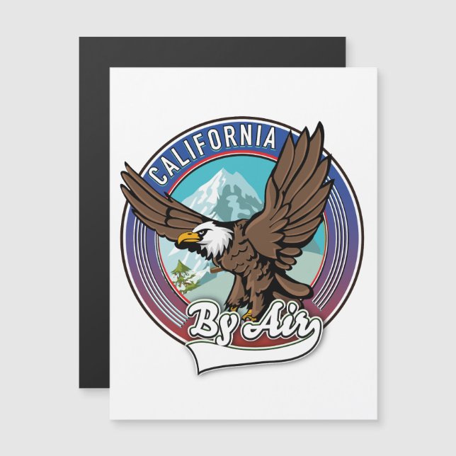 California By Air travel patch  (Front/Back)