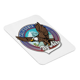 California By Air travel patch  Magnet