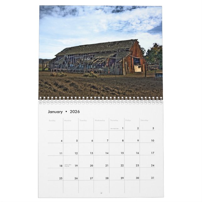 California by Rad Calendar (Jan 2026)