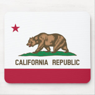 California Cali Republic Bear Flag, US States Mous Mouse Mat
