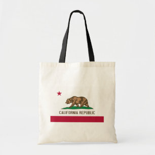 California Cali Republic Bear Flag, US States Tote Bag