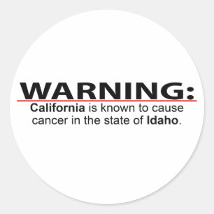 California Cancer Classic Round Sticker