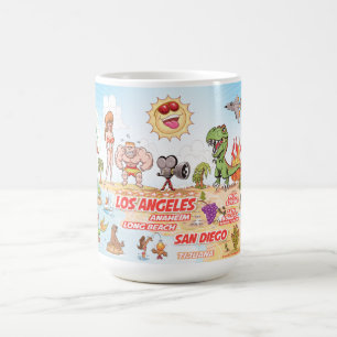 California Cartoon Paradise Mug