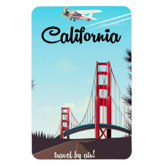 California Cartoon travel poster Magnet