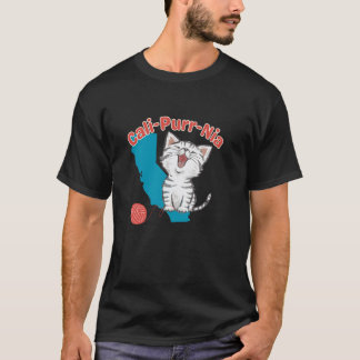 California Cat Mum Cat Mother Cat Lover Cute Felin T-Shirt