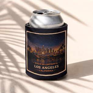 California Centennial Sunset Skyline Stars Can Cooler