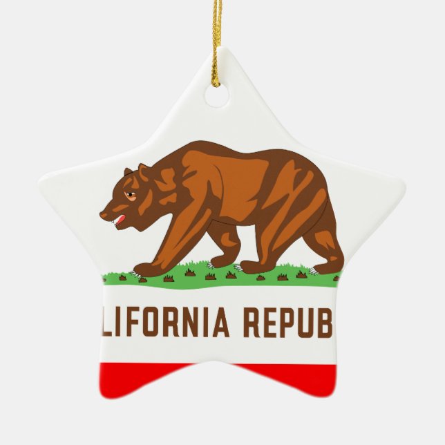 CALIFORNIA CERAMIC TREE DECORATION (Front)