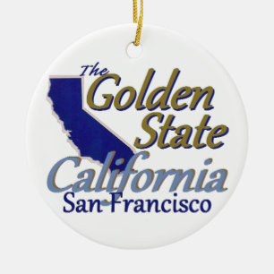 CALIFORNIA CERAMIC TREE DECORATION