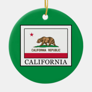 California Ceramic Tree Decoration