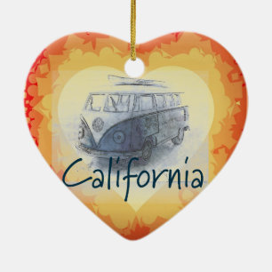 California Ceramic Tree Decoration