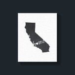California Chalkboard Home State Map Canvas Print<br><div class="desc">California Chalkboard Home State Map Canvas Print</div>