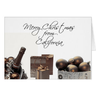 California  Christmas Card, state specific