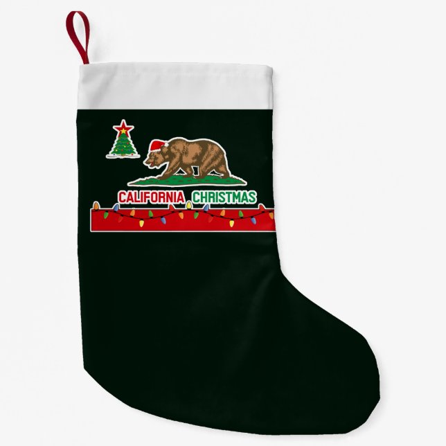 California Christmas Flag Stockings (Front)