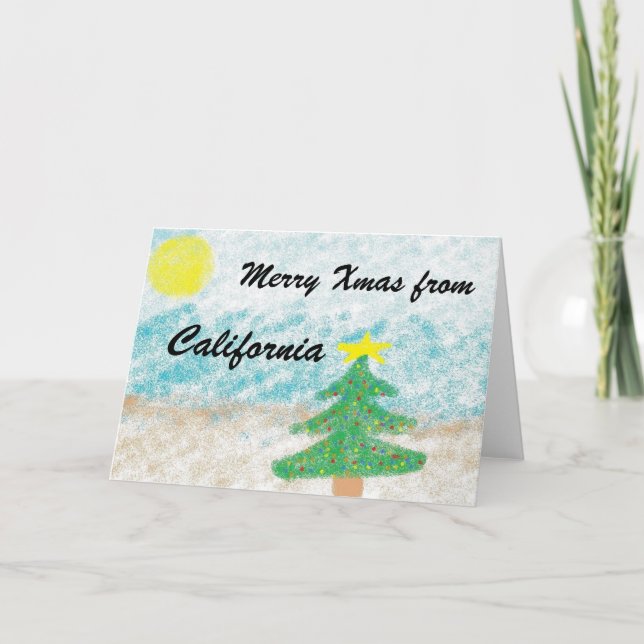 California Christmas Holiday Card (Front)