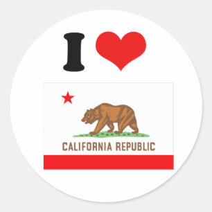 CALIFORNIA CLASSIC ROUND STICKER