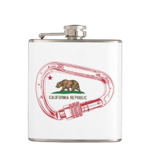 California Climbing Carabiner Hip Flask