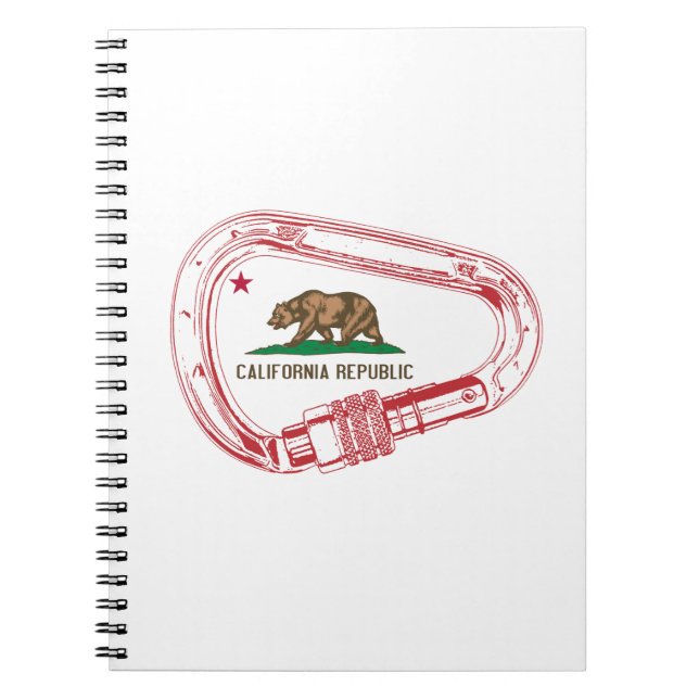 California Climbing Carabiner Notebook (Front)