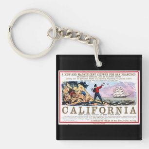 California Clipper Sailing Key Ring