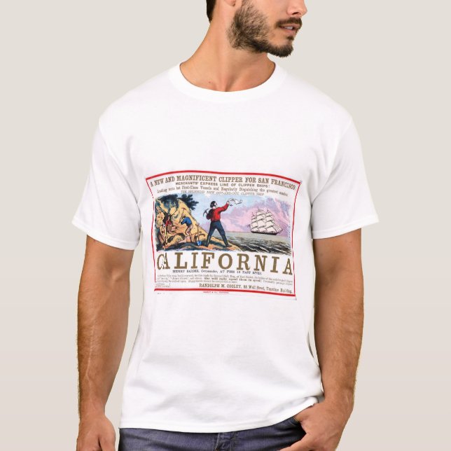 California Clipper Sailing  T-Shirt (Front)