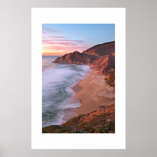 California Coast Above Pacifica Poster (Front)
