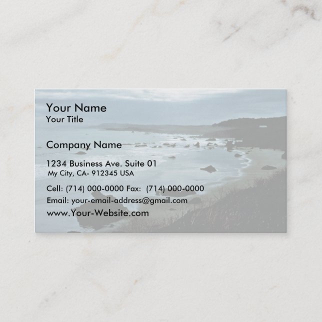 California coast business card (Front)