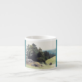 California Coastal Landscape Painting Espresso Cup