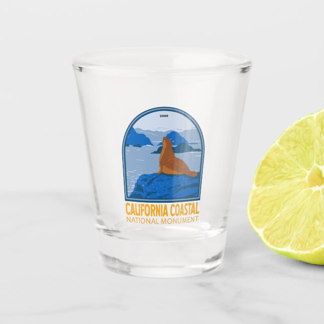 California Coastal National Monument Harbour Seal Shot Glass (Front)