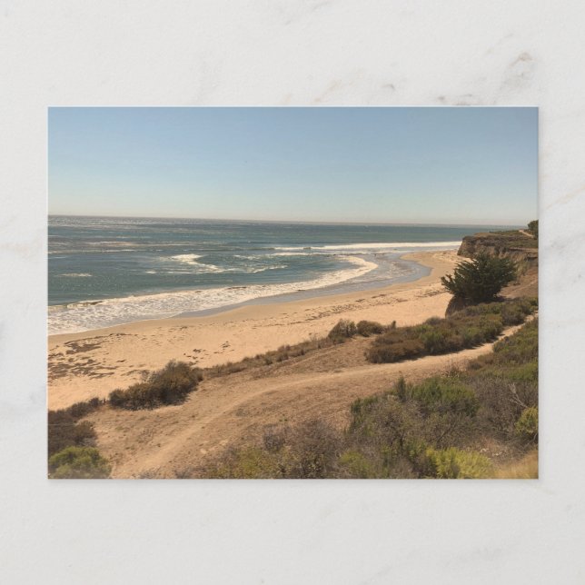 California Coastline Beach Overlook Postcard (Front)