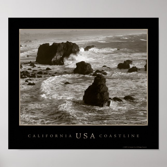 California Coastline Photograph Poster (Front)