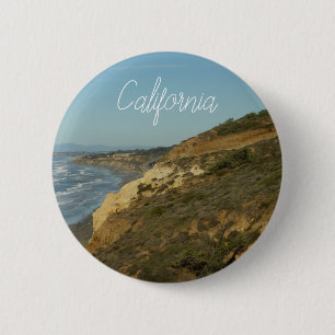 California Coastline Scenic Travel Landscape 6 Cm Round Badge