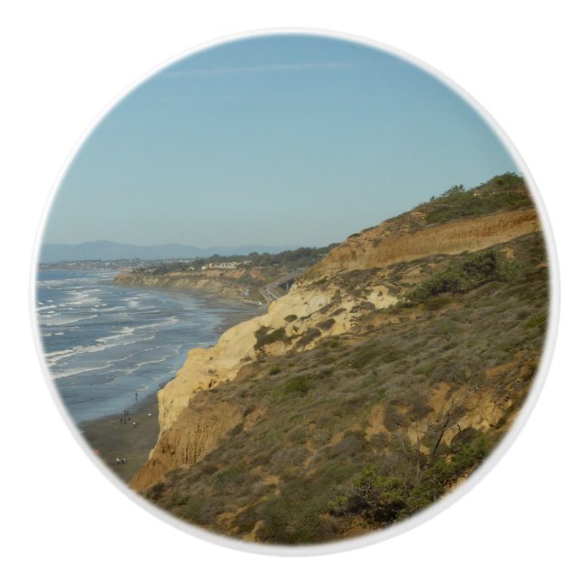 California Coastline Scenic Travel Landscape Ceramic Knob (Front)