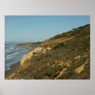 California Coastline Scenic Travel Landscape Poster